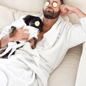 Embroidered Plush Robe