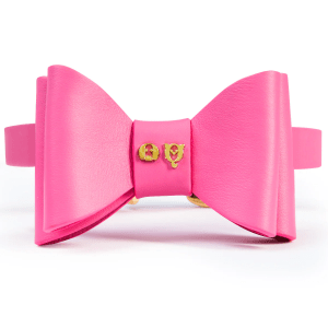 Metapink Bow Dog Collar